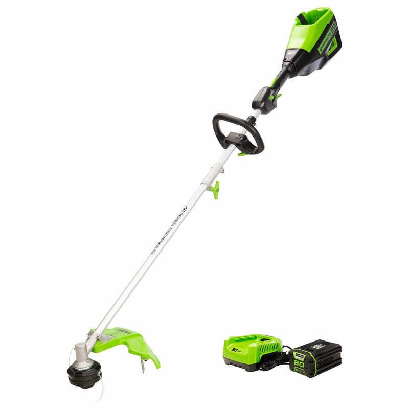 Gen II Top Mount Attachment Capable String Trimmer with 2.5Ah Battery and 4A Rapid Charger